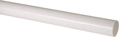 Made in USA - 1' Long, 2" Diam, Acetal Plastic Rod - Natural (Color) - Apex Tool & Supply