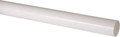 Made in USA - 2' Long, 2" Diam, Acetal Plastic Rod - Natural (Color) - Apex Tool & Supply
