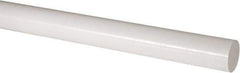 Made in USA - 4' Long, 2" Diam, Acetal Plastic Rod - Natural (Color) - Apex Tool & Supply