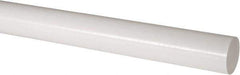 Made in USA - 2' Long, 2-1/4" Diam, Acetal Plastic Rod - Natural (Color) - Apex Tool & Supply