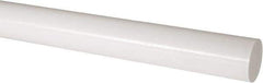 Made in USA - 2' Long, 2-1/2" Diam, Acetal Plastic Rod - Natural (Color) - Apex Tool & Supply