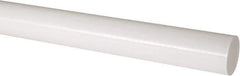 Made in USA - 4' Long, 2-1/2" Diam, Acetal Plastic Rod - Natural (Color) - Apex Tool & Supply