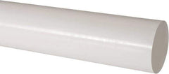 Made in USA - 4' Long, 3" Diam, Acetal Plastic Rod - Natural (Color) - Apex Tool & Supply
