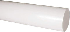 Made in USA - 1' Long, 3-1/2" Diam, Acetal Plastic Rod - Natural (Color) - Apex Tool & Supply