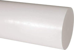 Made in USA - 1' Long, 5" Diam, Acetal Plastic Rod - Natural (Color) - Apex Tool & Supply