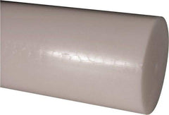 Made in USA - 2' Long, 5-1/2" Diam, Acetal Plastic Rod - Natural (Color) - Apex Tool & Supply