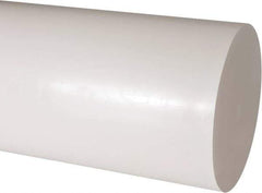 Made in USA - 1' Long, 6" Diam, Acetal Plastic Rod - Natural (Color) - Apex Tool & Supply