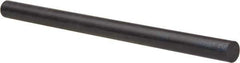 Made in USA - 4' Long, 7/8" Diam, Acetal Plastic Rod - Black - Apex Tool & Supply