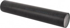 Made in USA - 1' Long, 2-1/4" Diam, Acetal Plastic Rod - Black - Apex Tool & Supply