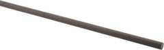 Made in USA - 4' Long, 1/4" Diam, Acetal (PTFE-Filled) Plastic Rod - Brown - Apex Tool & Supply