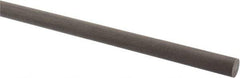 Made in USA - 2' Long, 1/2" Diam, Acetal (PTFE-Filled) Plastic Rod - Brown - Apex Tool & Supply