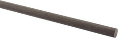 Made in USA - 4' Long, 1/2" Diam, Acetal (PTFE-Filled) Plastic Rod - Brown - Apex Tool & Supply