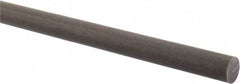 Made in USA - 2' Long, 5/8" Diam, Acetal (PTFE-Filled) Plastic Rod - Brown - Apex Tool & Supply