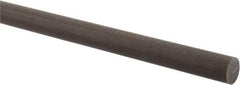 Made in USA - 4' Long, 3/4" Diam, Acetal (PTFE-Filled) Plastic Rod - Brown - Apex Tool & Supply