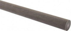Made in USA - 2' Long, 1" Diam, Acetal (PTFE-Filled) Plastic Rod - Brown - Apex Tool & Supply