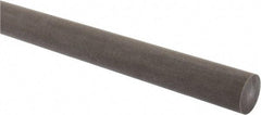 Made in USA - 4' Long, 1" Diam, Acetal (PTFE-Filled) Plastic Rod - Brown - Apex Tool & Supply
