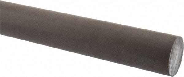 Made in USA - 1' Long, 1-1/2" Diam, Acetal (PTFE-Filled) Plastic Rod - Brown - Apex Tool & Supply