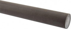 Made in USA - 1' Long, 1-1/2" Diam, Acetal (PTFE-Filled) Plastic Rod - Brown - Apex Tool & Supply