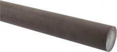 Made in USA - 2' Long, 1-1/2" Diam, Acetal (PTFE-Filled) Plastic Rod - Brown - Apex Tool & Supply