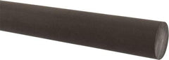 Made in USA - 4' Long, 1-1/2" Diam, Acetal (PTFE-Filled) Plastic Rod - Brown - Apex Tool & Supply