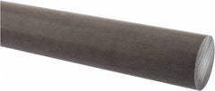 Made in USA - 1' Long, 1-3/4" Diam, Acetal (PTFE-Filled) Plastic Rod - Brown - Apex Tool & Supply