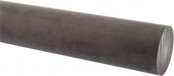 Made in USA - 1' Long, 2" Diam, Acetal (PTFE-Filled) Plastic Rod - Brown - Apex Tool & Supply