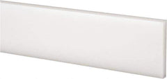 Made in USA - 4 Ft. Long x 1-1/2 Inch Wide x 1/4 Inch High, Acetal, Rectangular Plastic Bar - Natural - Apex Tool & Supply
