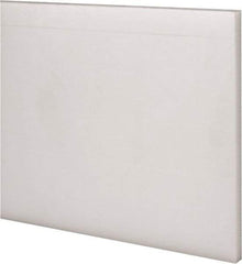 Made in USA - 1 Ft. Long x 4 Inch Wide x 1/4 Inch High, Acetal, Rectangular Plastic Bar - Natural - Apex Tool & Supply