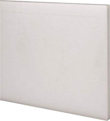 Made in USA - 2 Ft. Long x 4 Inch Wide x 1/4 Inch High, Acetal, Rectangular Plastic Bar - Natural - Apex Tool & Supply