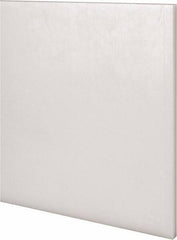 Made in USA - 1 Ft. Long x 6 Inch Wide x 1/4 Inch High, Acetal, Rectangular Plastic Bar - Natural - Apex Tool & Supply