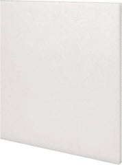 Made in USA - 2 Ft. Long x 6 Inch Wide x 1/4 Inch High, Acetal, Rectangular Plastic Bar - Natural - Apex Tool & Supply