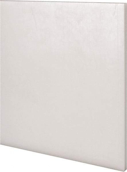 Made in USA - 4 Ft. Long x 6 Inch Wide x 1/4 Inch High, Acetal, Rectangular Plastic Bar - Natural - Apex Tool & Supply