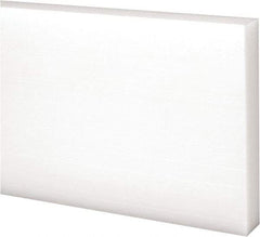 Made in USA - 1 Ft. Long x 3 Inch Wide x 1/2 Inch High, Acetal, Rectangular Plastic Bar - Natural - Apex Tool & Supply