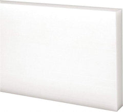 Made in USA - 4 Ft. Long x 3 Inch Wide x 1/2 Inch High, Acetal, Rectangular Plastic Bar - Natural - Apex Tool & Supply