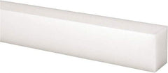 Made in USA - 1 Ft. Long x 1 Inch Wide x 3/4 Inch High, Acetal, Rectangular Plastic Bar - Natural - Apex Tool & Supply