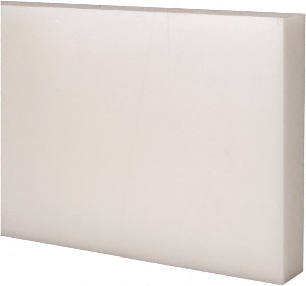 Made in USA - 1' x 4" x 3/4" Natural (Color) Acetal Rectangular Bar - Apex Tool & Supply