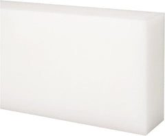 Made in USA - 4' x 3" x 1-1/4" Natural (Color) Acetal Rectangular Bar - Apex Tool & Supply
