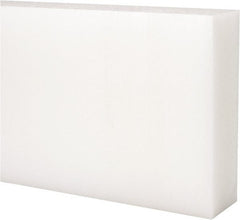 Made in USA - 2' x 6" x 1-1/4" Natural (Color) Acetal Rectangular Bar - Apex Tool & Supply