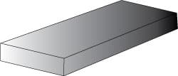 Made in USA - 2' x 24" x 1" Blue Polyethylene (UHMW) Sheet - Apex Tool & Supply