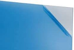 Made in USA - 1/4" Thick x 24" Wide x 4' Long, Acrylic Sheet - Clear - Apex Tool & Supply