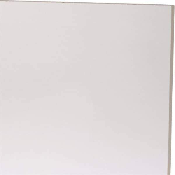 Made in USA - 1/4" Thick x 12" Wide x 2' Long, Acrylic Sheet - Clear, Abrasion Resistant Grade - Apex Tool & Supply