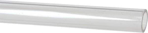 Made in USA - 7/8 Inch Outside Diameter x 6 Ft. Long, Plastic Round Tube - Acrylic - Apex Tool & Supply
