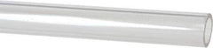 Made in USA - 7/8 Inch Outside Diameter x 6 Ft. Long, Plastic Round Tube - Acrylic - Apex Tool & Supply