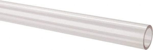 Made in USA - 1 Inch Outside Diameter x 6 Ft. Long, Plastic Round Tube - Acrylic - Apex Tool & Supply