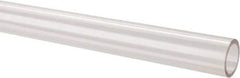 Made in USA - 1 Inch Outside Diameter x 6 Ft. Long, Plastic Round Tube - Acrylic - Apex Tool & Supply