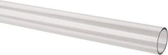 Made in USA - 1 Inch Outside Diameter x 6 Ft. Long, Plastic Round Tube - Acrylic - Apex Tool & Supply