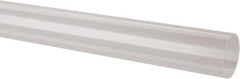 Made in USA - 1-1/4 Inch Outside Diameter x 6 Ft. Long, Plastic Round Tube - Acrylic - Apex Tool & Supply