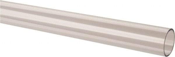 Made in USA - 2 Inch Outside Diameter x 6 Ft. Long, Plastic Round Tube - Acrylic - Apex Tool & Supply