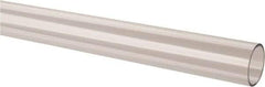 Made in USA - 2 Inch Outside Diameter x 6 Ft. Long, Plastic Round Tube - Acrylic - Apex Tool & Supply