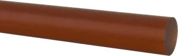 Made in USA - 1' Long, 1-1/2" Diam, PVDF Plastic Rod - White - Apex Tool & Supply